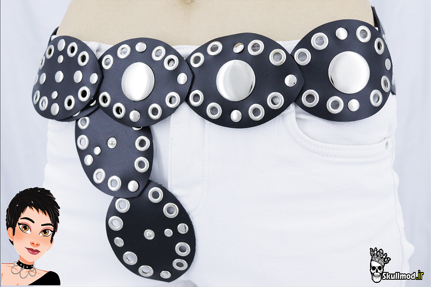 کمربند بیضی دیسکی ، کمربند کابویی (مشکی)