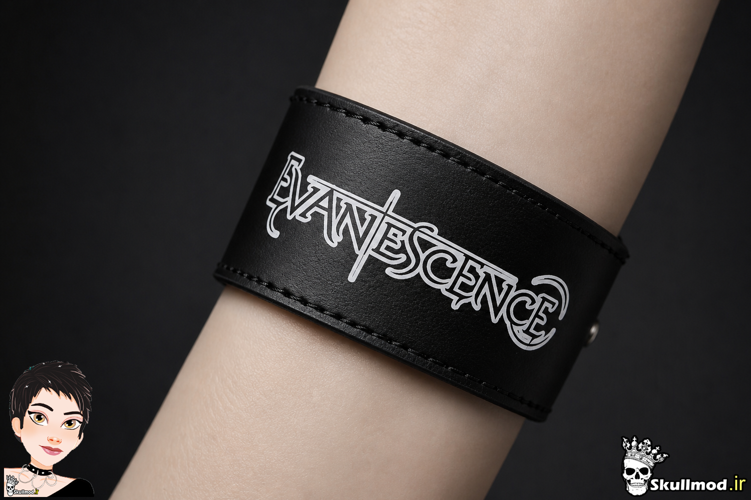 دستبند چرمی طرحدار Evanescence